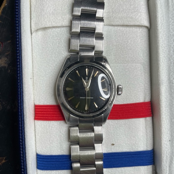 Tudor Oyster 7934 tropical dial with patina - 1962 - case by Rolex - Picture 4 of 10